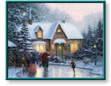 Thomas Kinkade: Skater's Pond