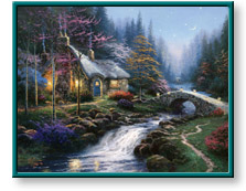 Thomas Kinkade: Twilight Cottage