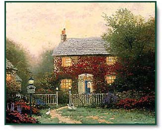 Thomas Kinkade - Pye Corner Cottage