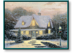 Thomas Kinkade art print: Christmas Eve