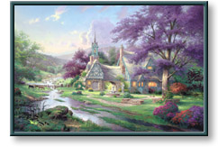 Thomas Kinkade - Clocktower Cottage