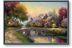 Thomas Kinkade - Cobblestone Bridge