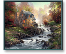 Thomas Kinkade - Cobblestone Mill