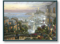 Thomas Kinkade - San Francisco, Lombard Street