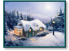 Thomas Kinkade art print: Silent Night