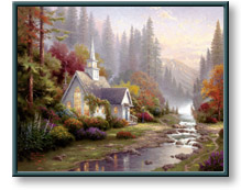 Thomas Kinkade - The Forest Chapel