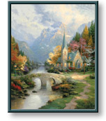 Thomas Kinkade - The Mountain Chapel
