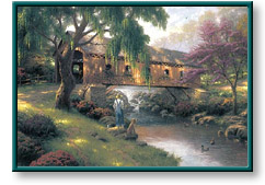 Thomas Kinkade art print: The Old Fishin' Hole