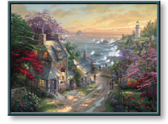 Thomas Kinkade - The Village Lighthouse