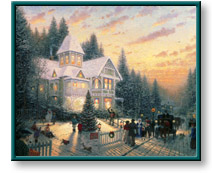 Thomas Kinkade art print: Victorian Christmas I