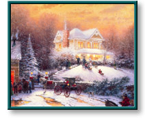 Thomas Kinkade art print: Victorian Christmas II