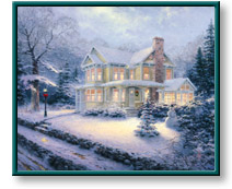 Thomas Kinkade art print: Victorian Christmas III
