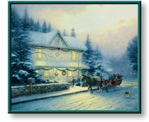 Thomas Kinkade art print: Victorian Christmas IV