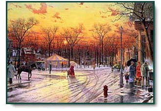 Thomas Kinkade - Town Square