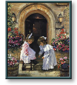 Sandra Kuck art print: A Sister's Touch