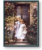 Sandra Kuck art print: Enchanted Cottage