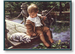 Sandra Kuck art print: Gone Fishing