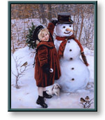 Sandra Kuck art print: Winter Friends