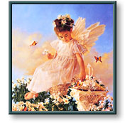 Jean Monti art print: Butterfly Kisses