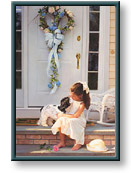 Jean Monti art print: Welcome Home