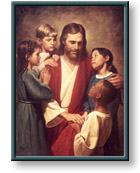 Del Parson art print: Christ and Children