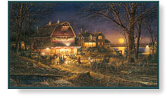 Terry Redlin art print: Harvest Moon Ball