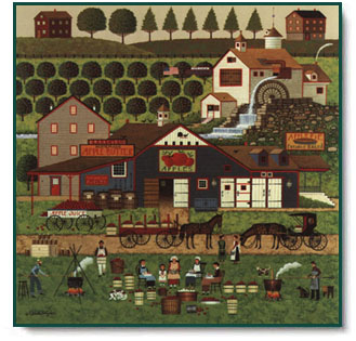Charles Wysocki - Apple Butter Makers