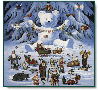 Charles Wysocki - Jingle Bell Teddy and Friends