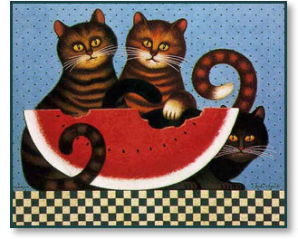 Charles Wysocki - Kitty's Treat