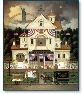 Charles Wysocki - Lady Liberty's Independence Day