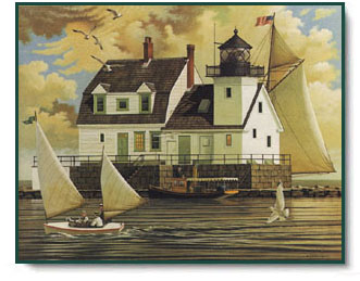 Charles Wysocki - Rockland Breakwater Light