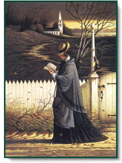 Charles Wysocki - Sea Captain's Wife, Praying