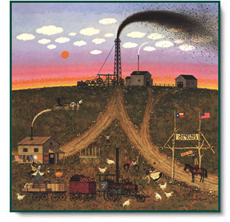 Charles Wysocki - Sunset Hills, Texas, Wildcatters