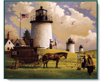 Charles Wysocki - The Three Sisters of Nauset - 1880