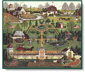 Charles Wysocki - Uncle Jack's Topiary Tendencies