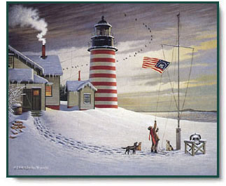 Charles Wysocki - West Quoddy Head Light, Maine