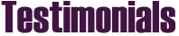 Banner Testimonials and Comments